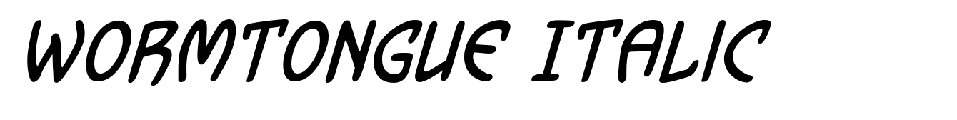 Wormtongue Italic